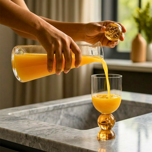 Garrafa Bubble Vidro Âmbar 1L Linha Sintonia