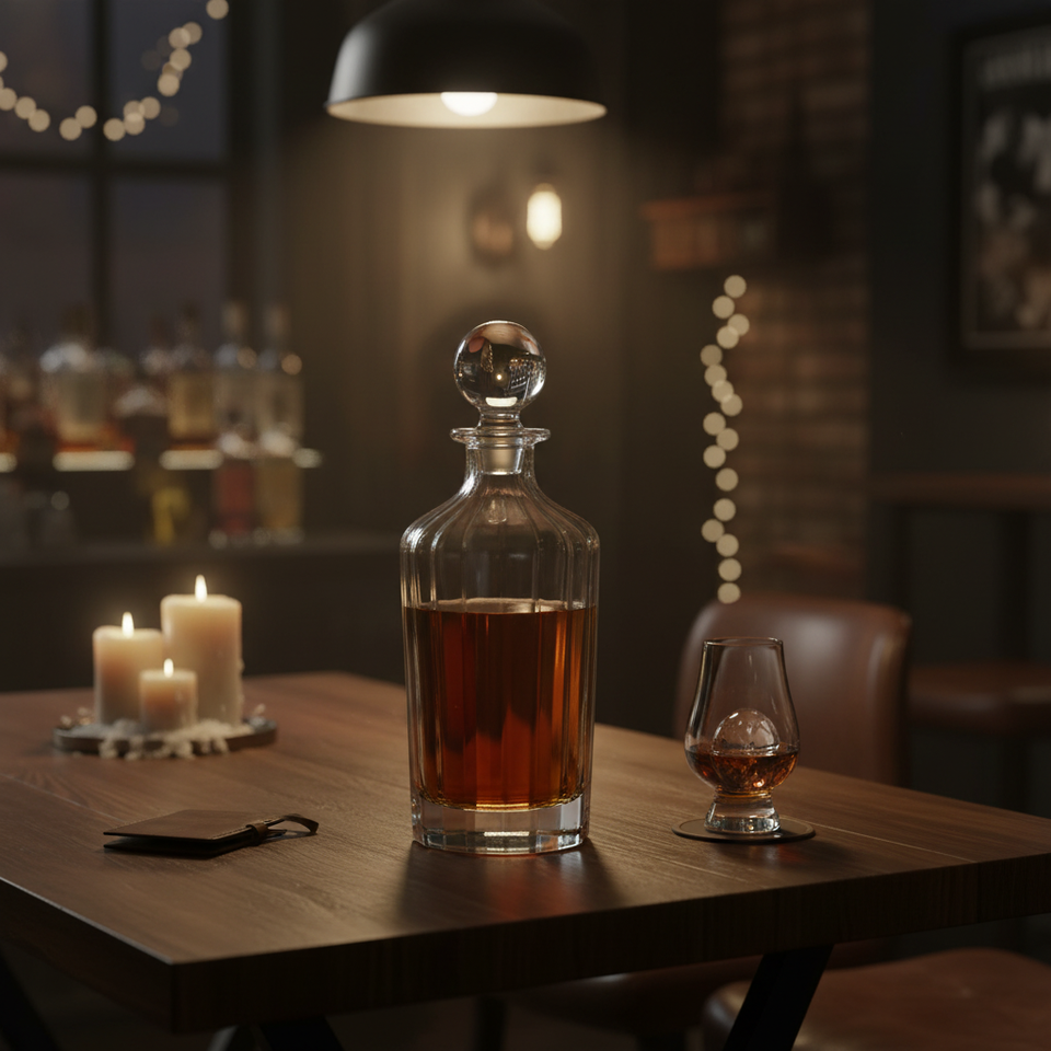 Garrafa de Whisky Vidro Home&Co 850ml