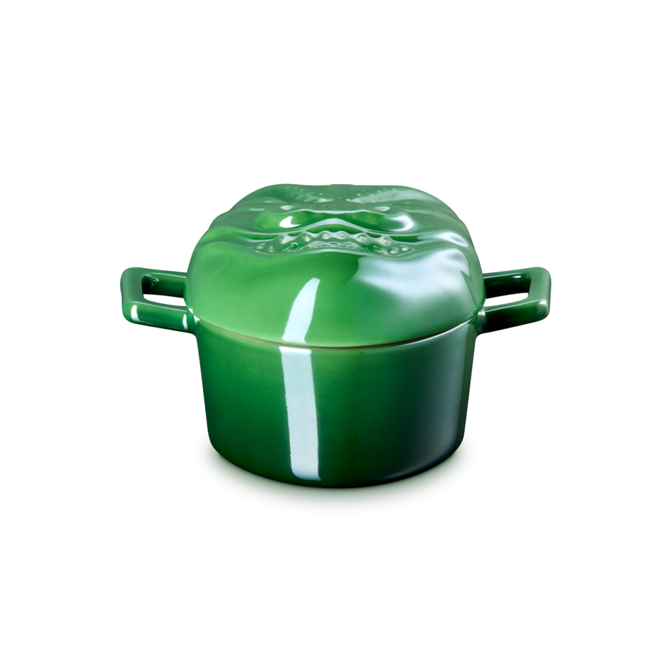 Mini Cocotte Cerâmica Bamboo Green Perolado Gorn Star Trek Le Creuset 300ml