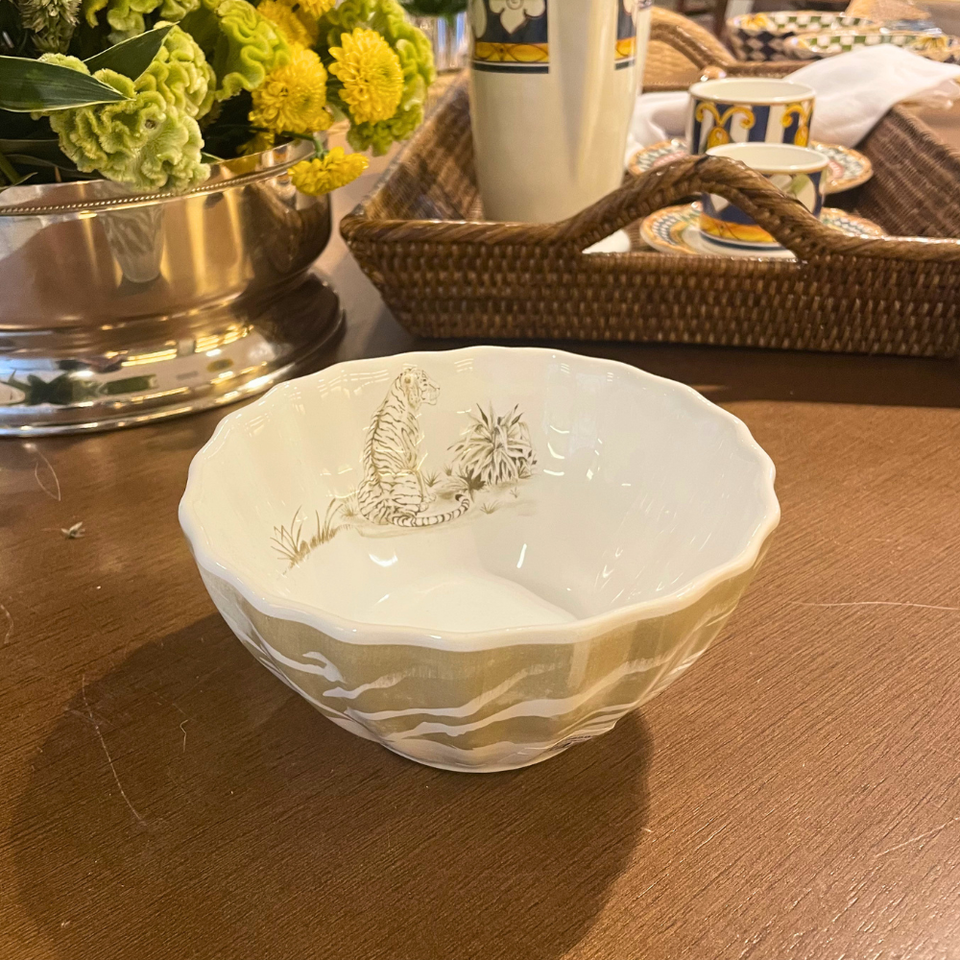 Jogo 4 Bowls Cereal Cerâmica Savana 14,5cm Maison Blanche