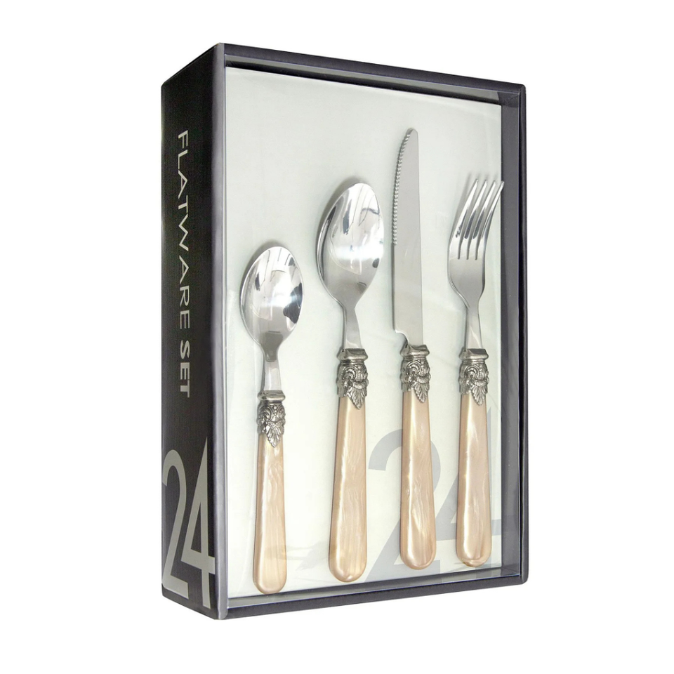 Faqueiro 24 Peças Aço Inox Premium Jaipur Agra