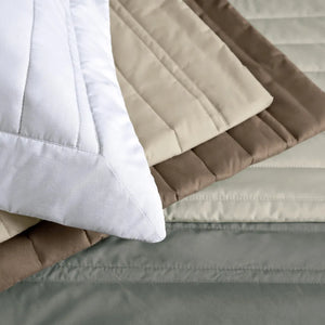 Jogo de Colcha King Monteleone 3 Pçs 200 Fios Percal 100% Algodão Marrone Trussardi
