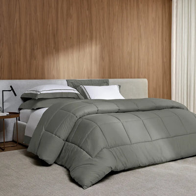 Edredom Casal Vinci 200 Fios Percal 100% Algodão Metallo Trussardi