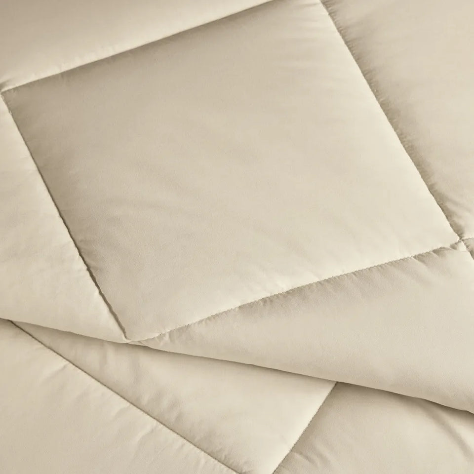 Edredom Casal Vinci 200 Fios Percal 100% Algodão Crema Trussardi