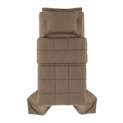 Edredom Solteiro Vinci 200 Fios Percal 100% Algodão Marrone Trussardi