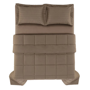 Edredom Casal Vinci 200 Fios Percal 100% Algodão Marrone Trussardi