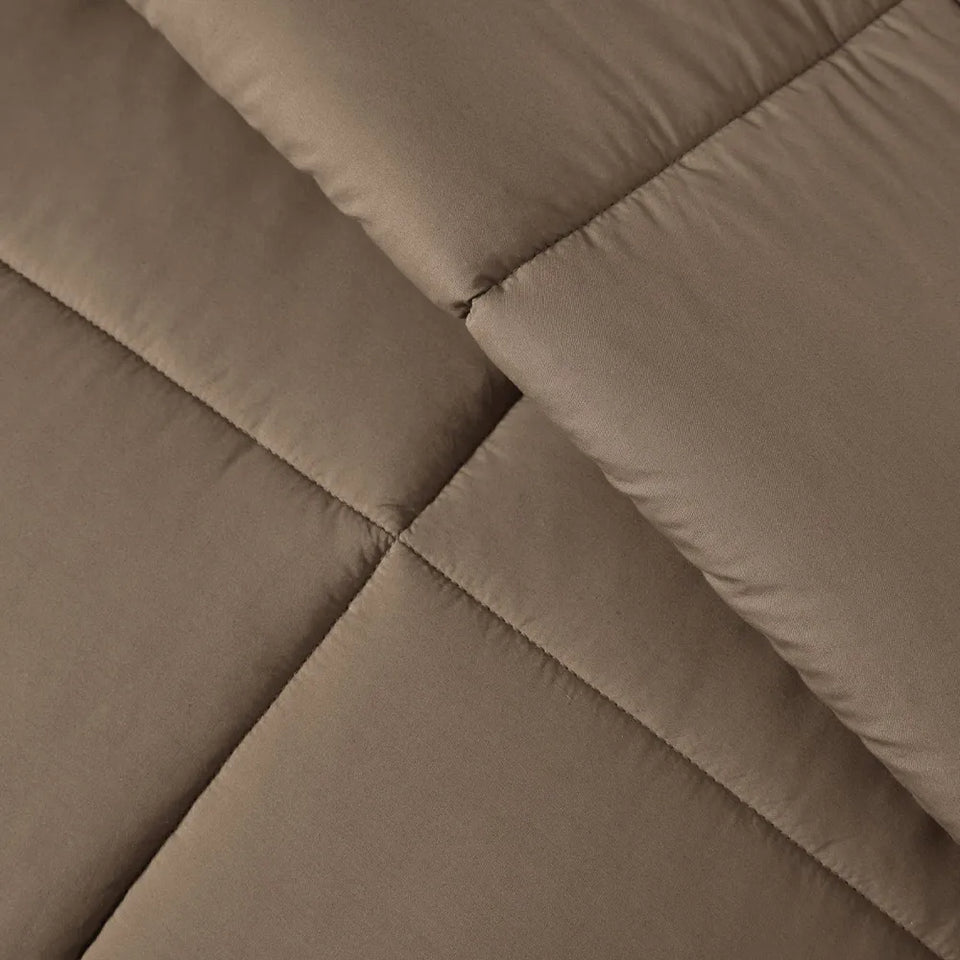 Edredom Casal Vinci 200 Fios Percal 100% Algodão Marrone Trussardi