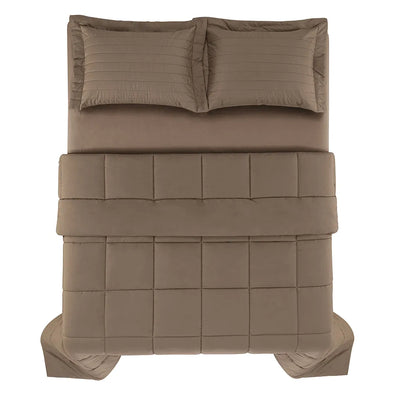 Edredom Queen Vinci 200 Fios Percal 100% Algodão Marrone Trussardi