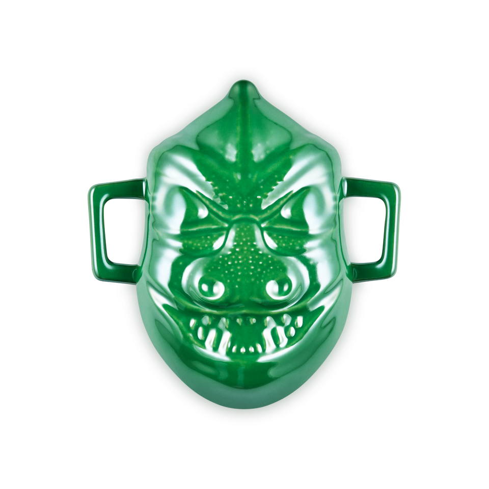 Mini Cocotte Cerâmica Bamboo Green Perolado Gorn Star Trek Le Creuset 300ml