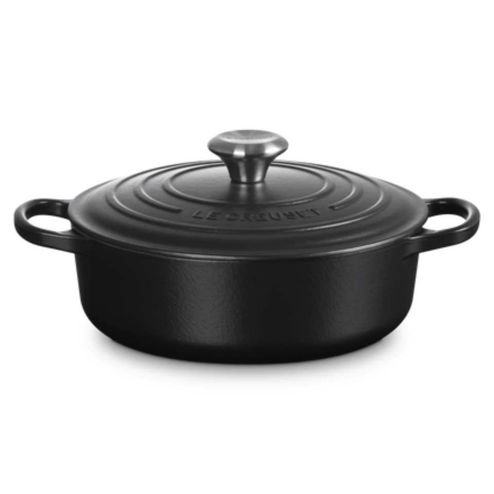 Panela Le Creuset para Risotto Signature Matte Black 3,1L 24cm