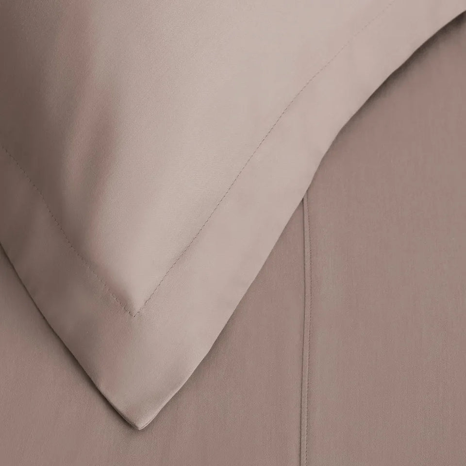 Jogo de Cama Grasso 4 Pçs 300 Fios Cetim 100% Algodão Nocciola Trussardi