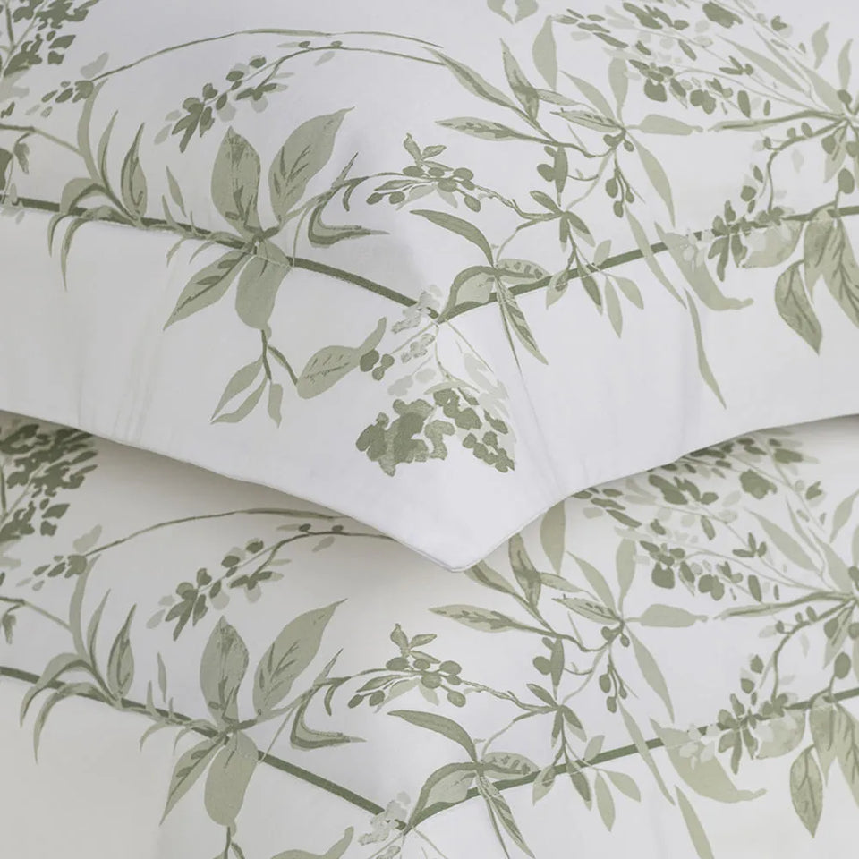 Jogo de Cama Queen Veritá 4 Pçs 300 Fios Cetim 100% Algodão Egípcio Trussardi