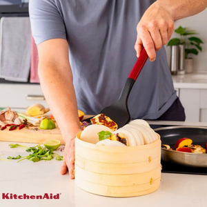 Espátula Turner Solida Cozinha em Nylon Vermelha KitchenAid