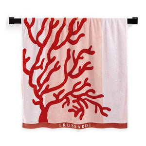 Toalha de Praia Coralli Arancia 100% Algodão Trussardi