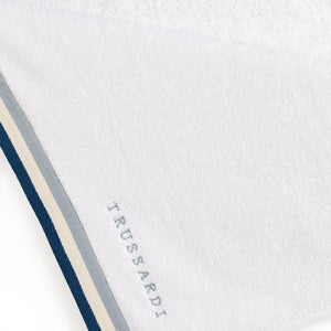 Toalha Rosto Montello Branca / Azzuro Trussardi