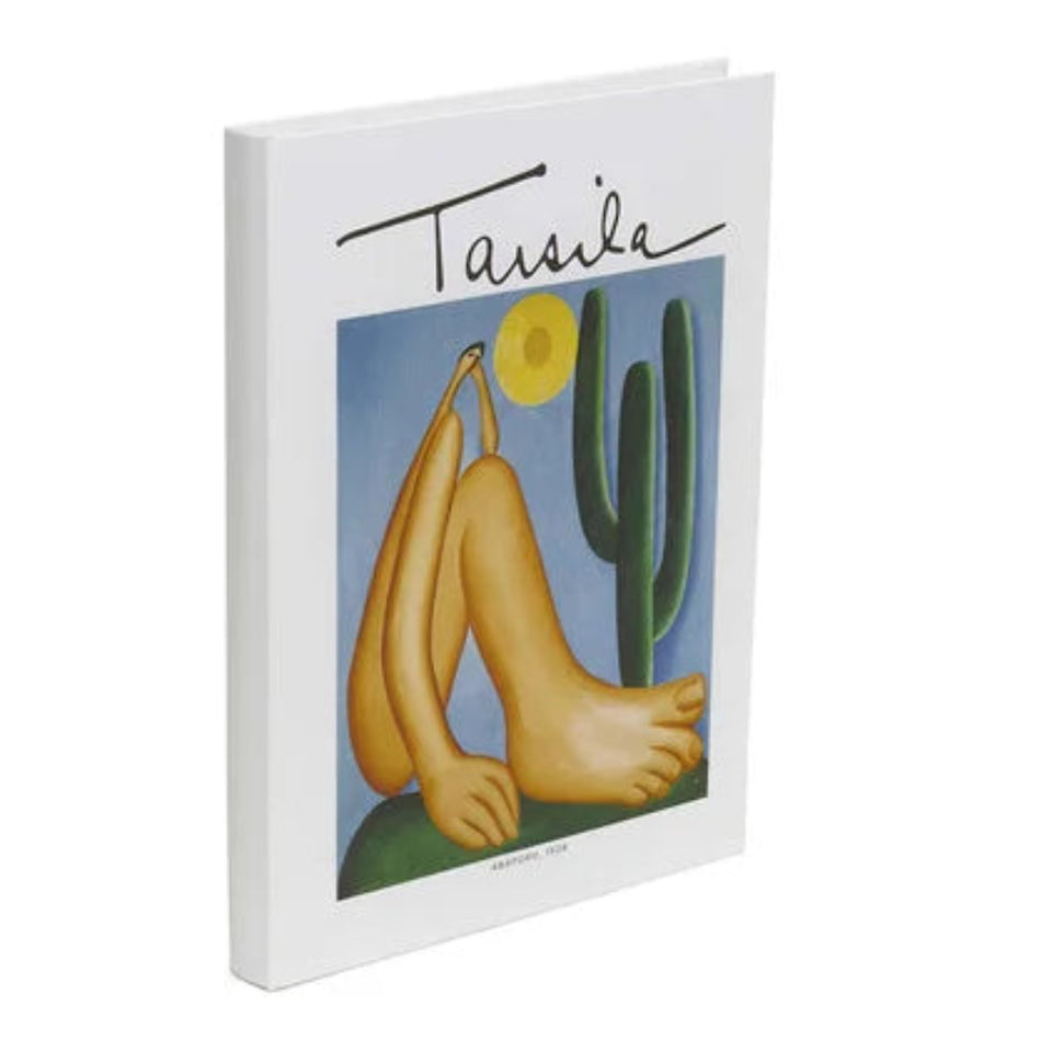 Livro Caixa Abaporu MDF e Canvas Grande 35cm Mart