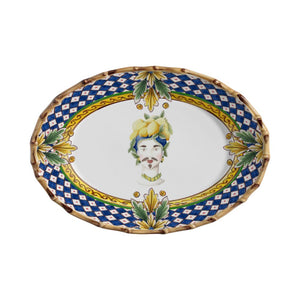 Travessa Pequena Cerâmica Taormina  32cm Maison Blanche