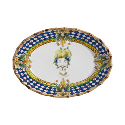 Travessa Pequena Cerâmica Taormina  32cm Maison Blanche
