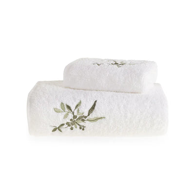 Jogo 2 Toalhas Lavabo Veritá Branco Trussardi