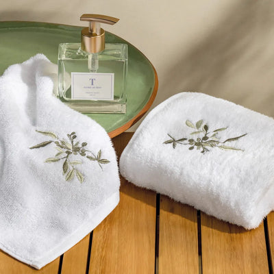Jogo 2 Toalhas Lavabo Veritá Branco Trussardi