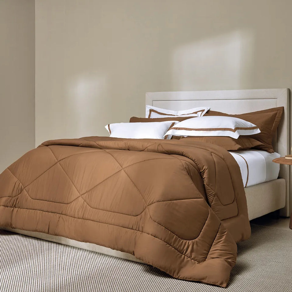 Edredon Queen Grasso 300 Fios 100% Algodão Egípcio Vecchio Trussardi