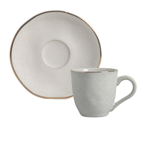 Aparelho de Jantar Stoneware Orgânico Lua Gold Porto Brasil 30 Peças