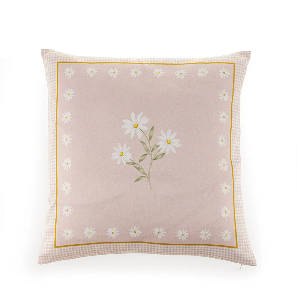 Almofada Margarida 300 Fios Cetim 100% Algodão Egípcio 45x45cm Trussardi