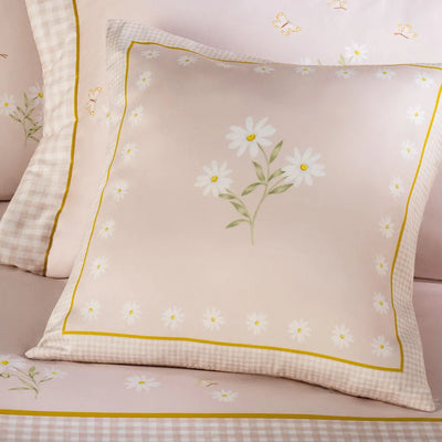 Almofada Margarida 300 Fios Cetim 100% Algodão Egípcio 45x45cm Trussardi