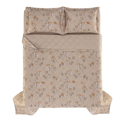 Jogo de Colcha Queen Aloro 3 Pçs 200 Fios Cetim 100% Algodão Trussardi