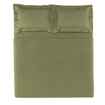 Jogo de Cama Novoli 4 Pçs 200 Fios Percal Oliva 100% Algodão Trussardi