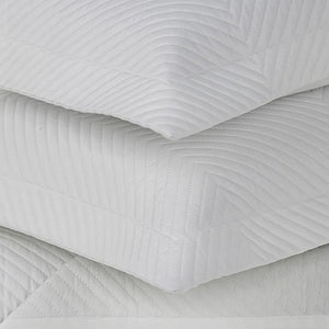 Jogo de Colcha Queen Apolo 3 Pçs 300 Fios 100% Algodão Egípcio Branco Trussardi