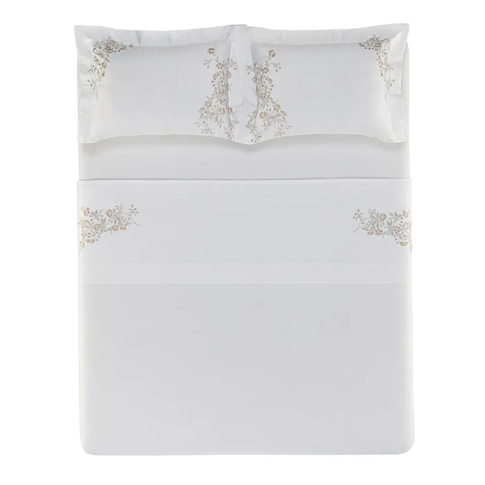 Jogo de Cama Anicia 4 Pçs 300 Fios Cetim 100% Algodão Egípcio Trussardi