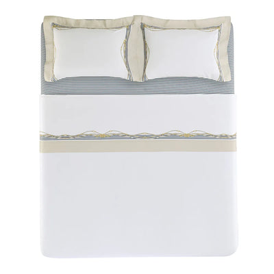 Jogo de Cama Galizzi 4 Pçs 300 Fios 100% Algodão Egípcio Trussardi