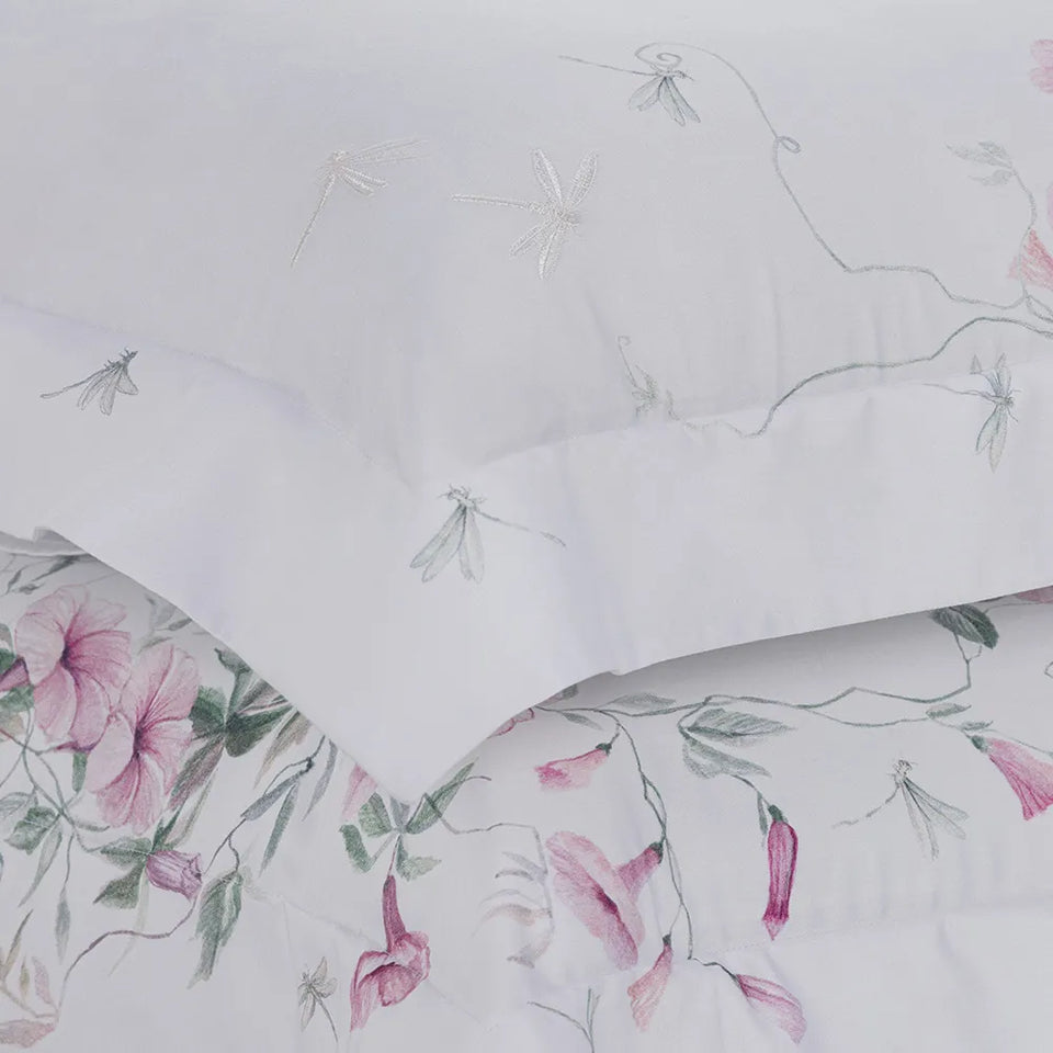 Jogo de Cama Petunia King 4 Pçs 300 Fios 100% Algodão Egípcio Trussardi