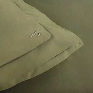 Jogo de Cama Novoli 4 Pçs 200 Fios Percal Oliva 100% Algodão Trussardi