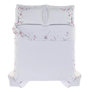 Jogo de Colcha Queen Petunia 3 Pçs 300 Fios 100% Algodão Trussardi