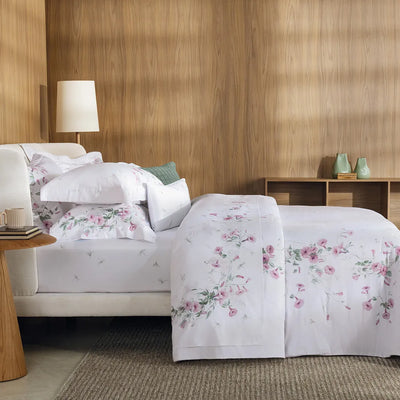 Jogo de Colcha King Petunia 3 Pçs 300 Fios 100% Algodão Trussardi