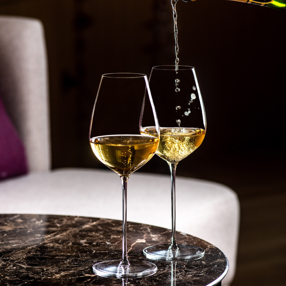 PRÉ-VENDA: Jogo 6 Taças Cristal Vinho Hommage 450ml Maison Lehmann