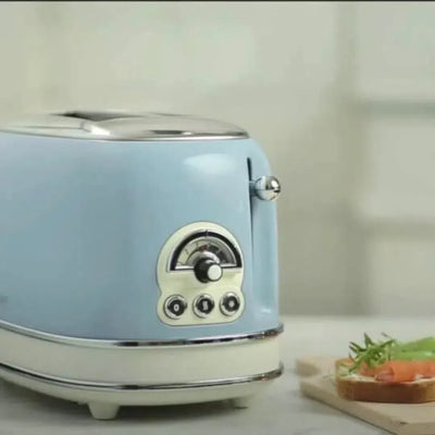 Torradeira Elétrica Vintage Azul 127V 750W Ariete