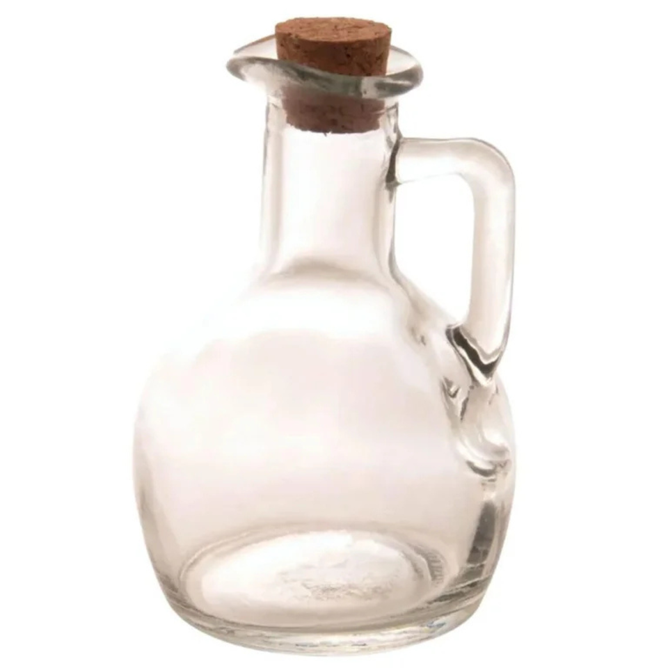 Garrafa para Azeite de Vidro com Tampa de Cortiça 180ml Lyor
