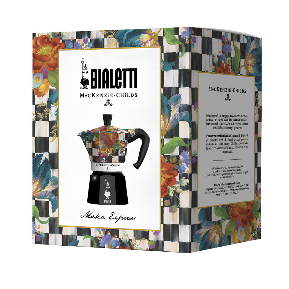 Cafeteira Moka Express Serve 3 Xícaras Mackenzie Childs Bialetti