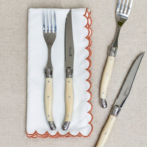 PRÉ-VENDA: Faqueiro Laguiole La Maison Luxo Marfim 30 Peças