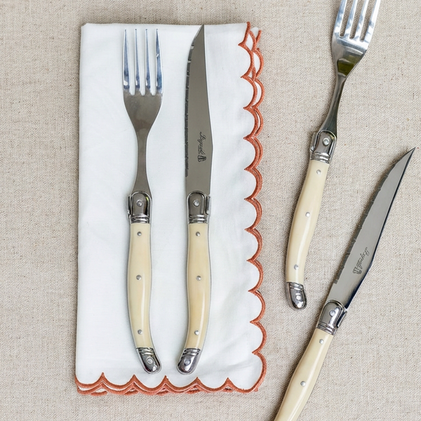 Faqueiro Laguiole La Maison Luxo Marfim 30 Peças