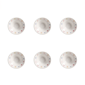 Jogo 6 Mini Bowls Cerâmica Primavera 150ml 15,5cm Scalla