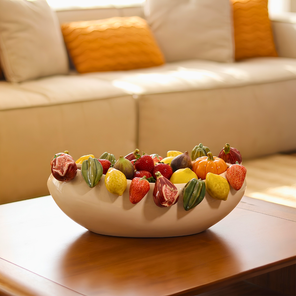 Centro de Mesa Giusto Frutta Off White
