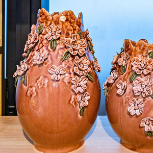 Vaso Cerejeira Cerâmica 37x24x11cm