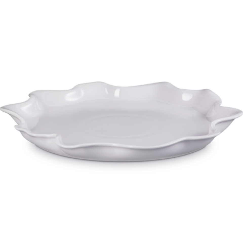 Travessa Redonda Cerâmica Ruffle Shallot 36cm Le Creuset