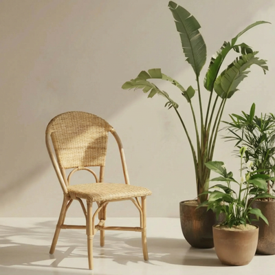 Cadeira Bistro Mondola Rattan Bahali 46x51x89cm