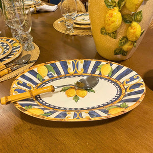 Travessa Média Cerâmica Taormina 39cm Maison Blanche