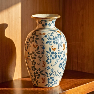 Vaso Vintage Imperial Cerâmica 28cm